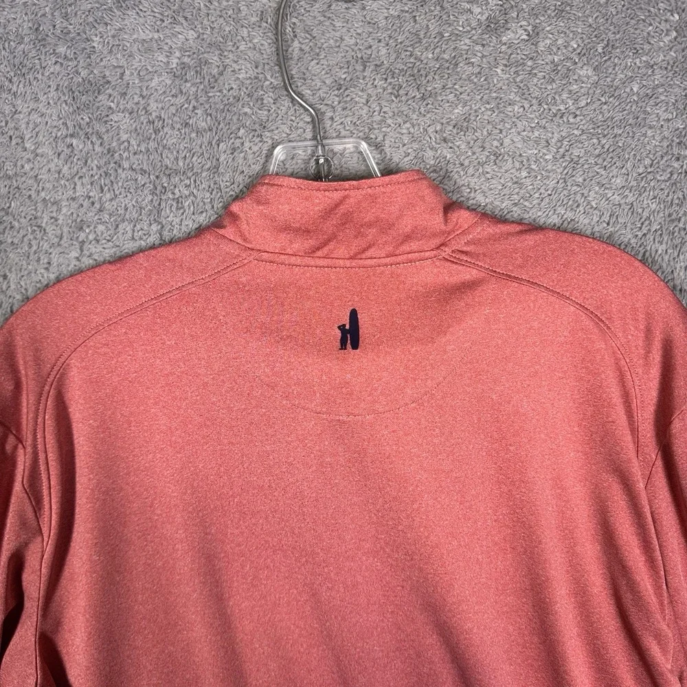 Johnnie-O Jacket Men M Randall Heathered Cardinal Prep-formance 1/4 Zip Pullover